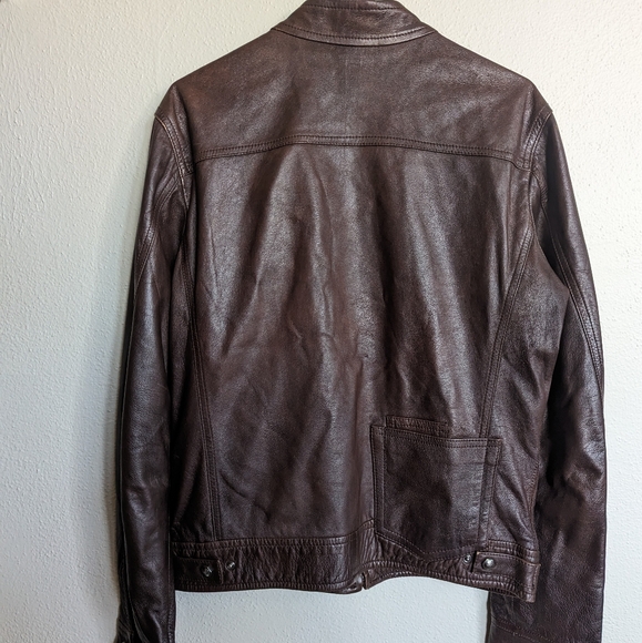 ✅💯VERSACE JEANS COUTURE LEATHER JACKET - Picture 6 of 15